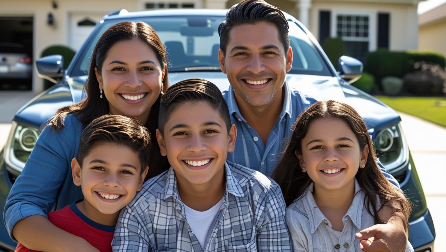 Familia Hispana Feliz